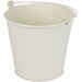 Bucket Sevilla zinc Ø13xH13cm - ES12 cream gloss