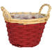 Basket Runan chipwood D16xH14 red