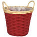 Basket Runan chipwood D25xH20 red
