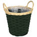 Basket Runan chipwood D25xH20 d.green