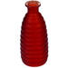Vaas Fomboni glas Ø6xH15cm rood frosted