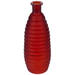 Vase Fomboni glass Ø6,5xH20cm red frosted