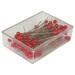 Pushpins 6mm rood - ds 100 st 1354-19