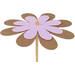 Pick flower kraft 8cm+50cm stick lilac