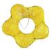 Support à bouquet sisal fleur Ø15cm jaune
